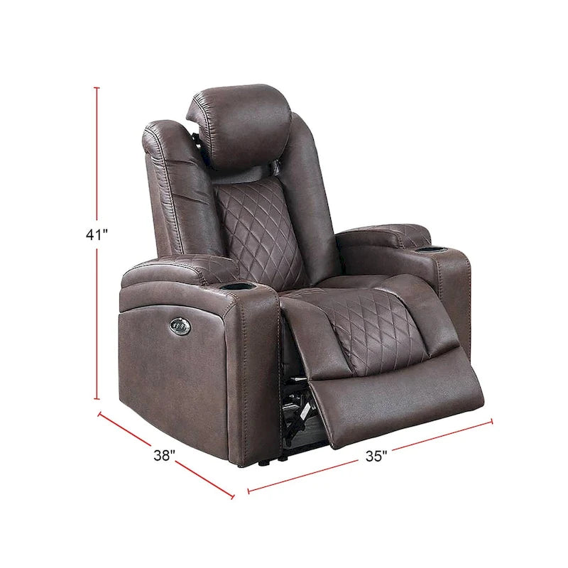 Power Recliner With Cup Holders