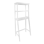 Spacesaver Solid Wood Over The Toilet Rack with Shelves - N/A