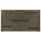 Roundhill Furniture Prato Blue and Brown Two-Tone Finish Wood Dining Table - N/A