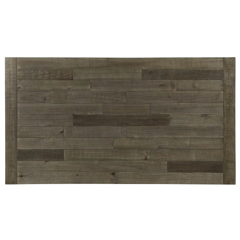 Roundhill Furniture Prato Blue and Brown Two-Tone Finish Wood Dining Table - N/A