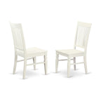 East West Furniture 7 Piece Kitchen Table & Chairs Se- a Dining Table and 6 Dining Chairs(Finish Options)