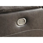 Wurstrow Contemporary Power Recliner Adjustable Headrest Smoke