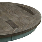 Roundhill Furniture The Gray Barn Spring Mount 5-piece Round Dining Table Set with Cross Back Chairs