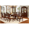 Carpia Traditional Brown Cherry Wood 9-Piece Dining Set by Furniture of America
