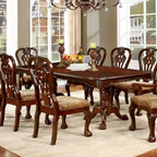 Carpia Traditional Brown Cherry Wood 9-Piece Dining Set by Furniture of America