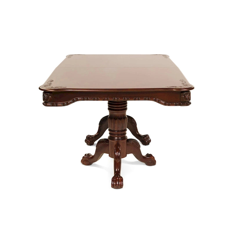 Carpia Traditional Brown Cherry Wood 9-Piece Dining Set by Furniture of America