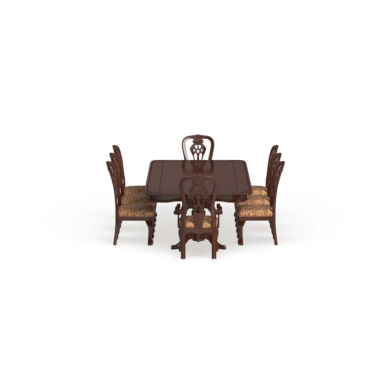 Carpia Traditional Brown Cherry Wood 9-Piece Dining Set by Furniture of America