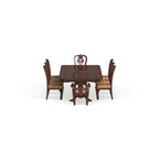 Carpia Traditional Brown Cherry Wood 9-Piece Dining Set by Furniture of America