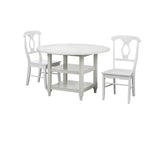 Simple Living Cottage White Round Dining Table