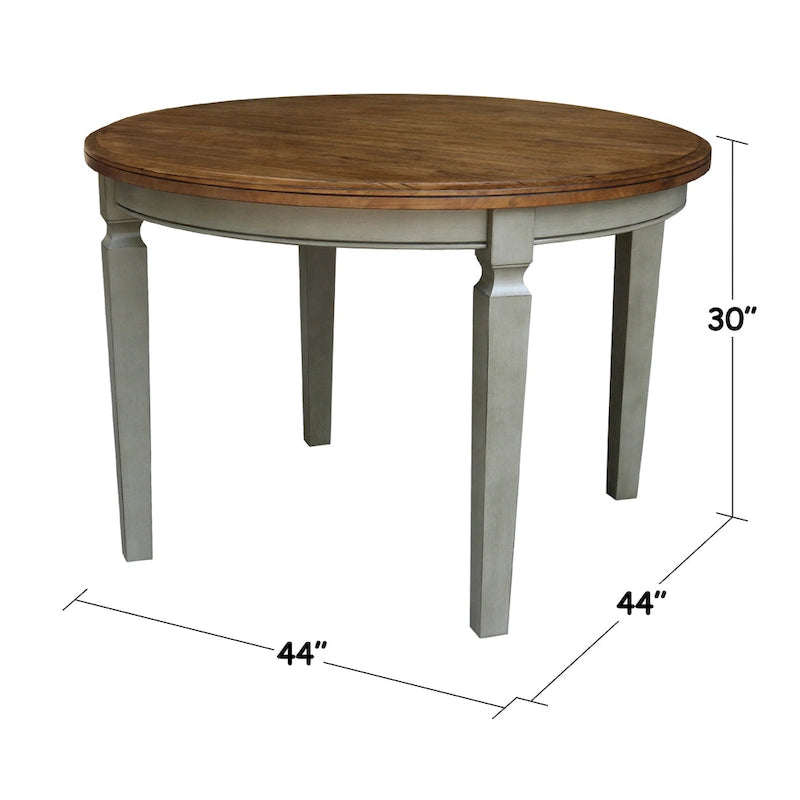 44 x 44 in. Round Top Dining Table - N/A