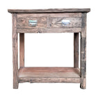 A&B Home Rustic 2-Drawer Kitchen Island