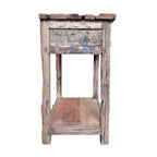 A&B Home Rustic 2-Drawer Kitchen Island