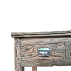 A&B Home Rustic 2-Drawer Kitchen Island