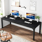78.74 Inches Executive Desk Double Workstation with Metal Legs for Home Office,Two Person Computer Desk for 2 (Only Table)