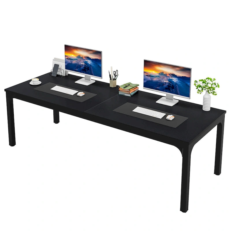 78.74 Inches Executive Desk Double Workstation with Metal Legs for Home Office,Two Person Computer Desk for 2 (Only Table)