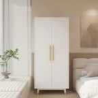 2-Door Wooden Wardrobe