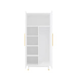 2-Door Wooden Wardrobe