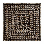 Feronia Modern Bohemian Black and Bronze Mother of Pearl End Table