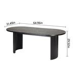 Solid Wood Oval Dining Table