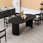 Solid Wood Oval Dining Table