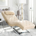 SAFAVIEH Cheri Chaise with Round Pillow - 65Wx23Dx33H