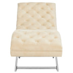 SAFAVIEH Cheri Chaise with Round Pillow - 65Wx23Dx33H