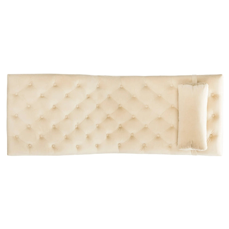 SAFAVIEH Cheri Chaise with Round Pillow - 65Wx23Dx33H