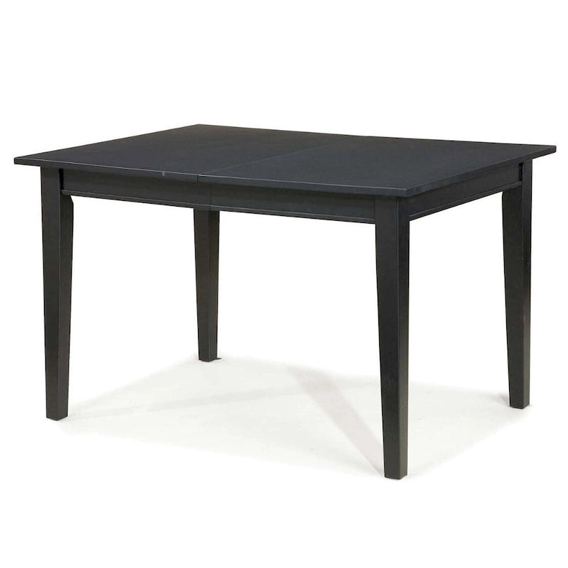 Space Saving Expandable Dining Table 48-66-inch in Ebony Black Wood Finish - 48-66L x 36W x 30H in.