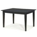 Space Saving Expandable Dining Table 48-66-inch in Ebony Black Wood Finish - 48-66L x 36W x 30H in.