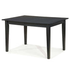 Space Saving Expandable Dining Table 48-66-inch in Ebony Black Wood Finish - 48-66L x 36W x 30H in.