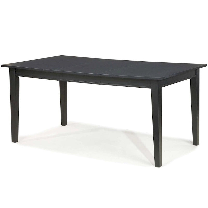 Space Saving Expandable Dining Table 48-66-inch in Ebony Black Wood Finish - 48-66L x 36W x 30H in.