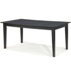 Space Saving Expandable Dining Table 48-66-inch in Ebony Black Wood Finish - 48-66L x 36W x 30H in.