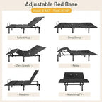Queen Size Adjustable Bed Base with Head and Foot Adjustment