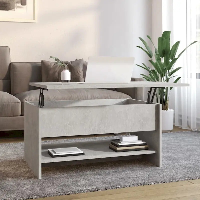 vidaXL Coffee Table Lift Top End Table Accent Side Sofa Table Engineered Wood - 31.5 x 19.7 x 16.7