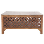 SAFAVIEH Bernardina Square Single Shelf Coffee Table - 34 L x 34 D x 16 H - 34Wx34Dx16H