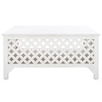 SAFAVIEH Bernardina Square Single Shelf Coffee Table - 34 L x 34 D x 16 H - 34Wx34Dx16H