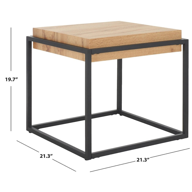 SAFAVIEH Jeanne End Table - 21 W x 21 D x 20 H - 21Wx21Dx20H