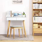 Vanity Table Set with Removable Mirror