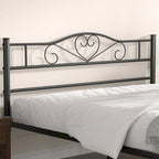 Javlergo Metal Platform Bed Frame with Modern Headboard, No Box Spring Needed