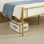 Javlergo Metal Platform Bed Frame with Modern Headboard, No Box Spring Needed