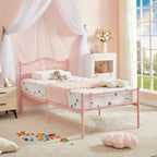 Javlergo Metal Platform Bed Frame with Modern Headboard, No Box Spring Needed