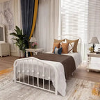 Aufank Platform Metal Bed Frame, Iron Slat, Easy Assembly