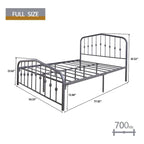 Aufank Platform Metal Bed Frame, Iron Slat, Easy Assembly