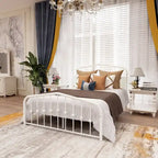 Aufank Platform Metal Bed Frame, Iron Slat, Easy Assembly