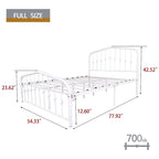 Aufank Platform Metal Bed Frame, Iron Slat, Easy Assembly