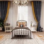 Aufank Platform Metal Bed Frame, Iron Slat, Easy Assembly