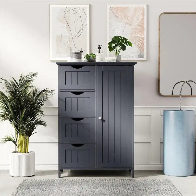 Bathroom Floor Cabinet - 11.8D x 21.7W x 32.5H