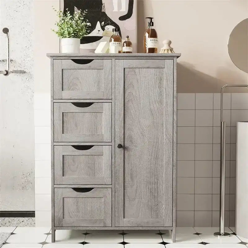 Bathroom Floor Cabinet - 11.8D x 21.7W x 32.5H