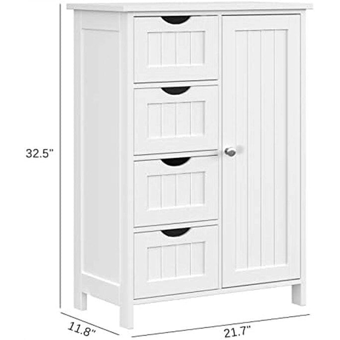 Bathroom Floor Cabinet - 11.8D x 21.7W x 32.5H
