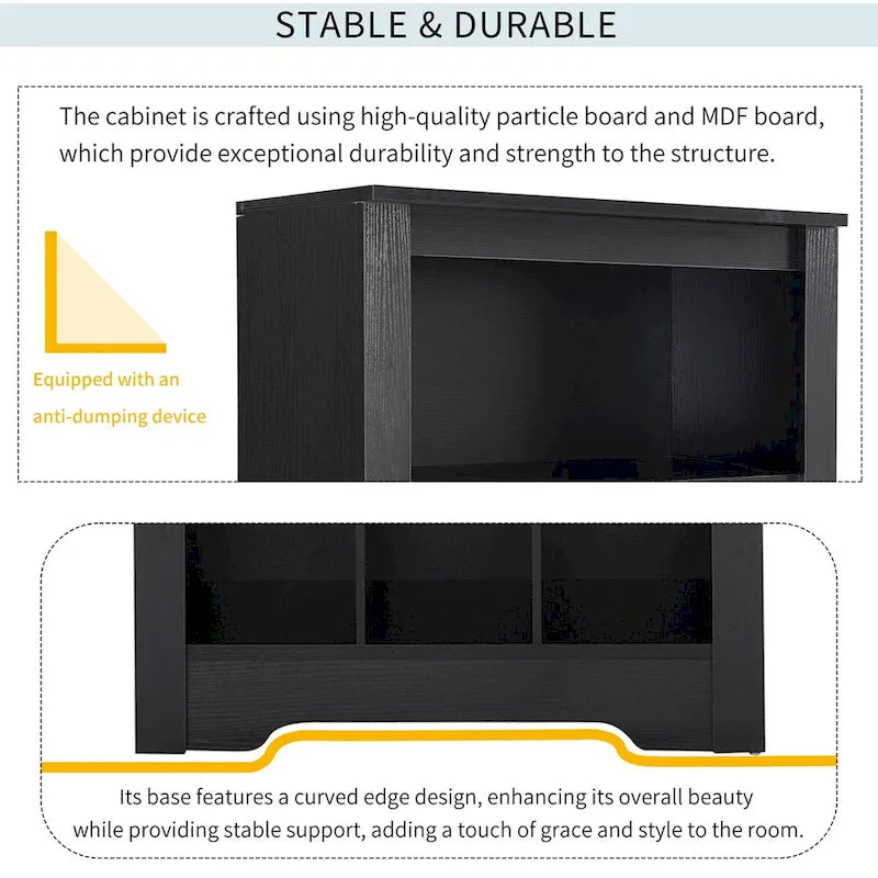 Merax Contemporary Shoe Cabinet with Multiple Storage Capacity